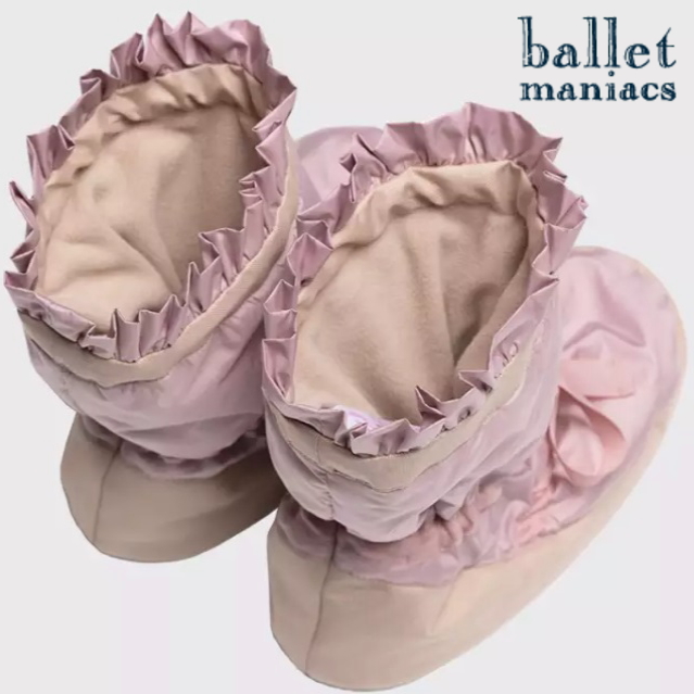 【 Balletmaniacs/バレエマニアックス 】ウォームアップブーツ ボンボン ブーティー  パステルカラー